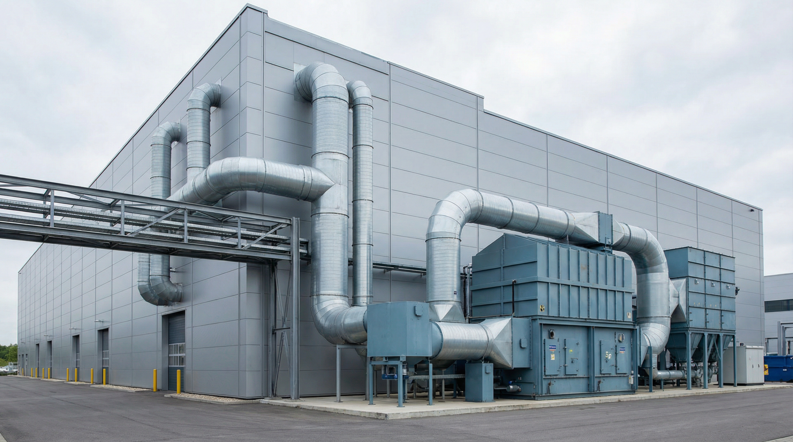 Industrial RTO system installed at automotive paint coating line for VOC abatement