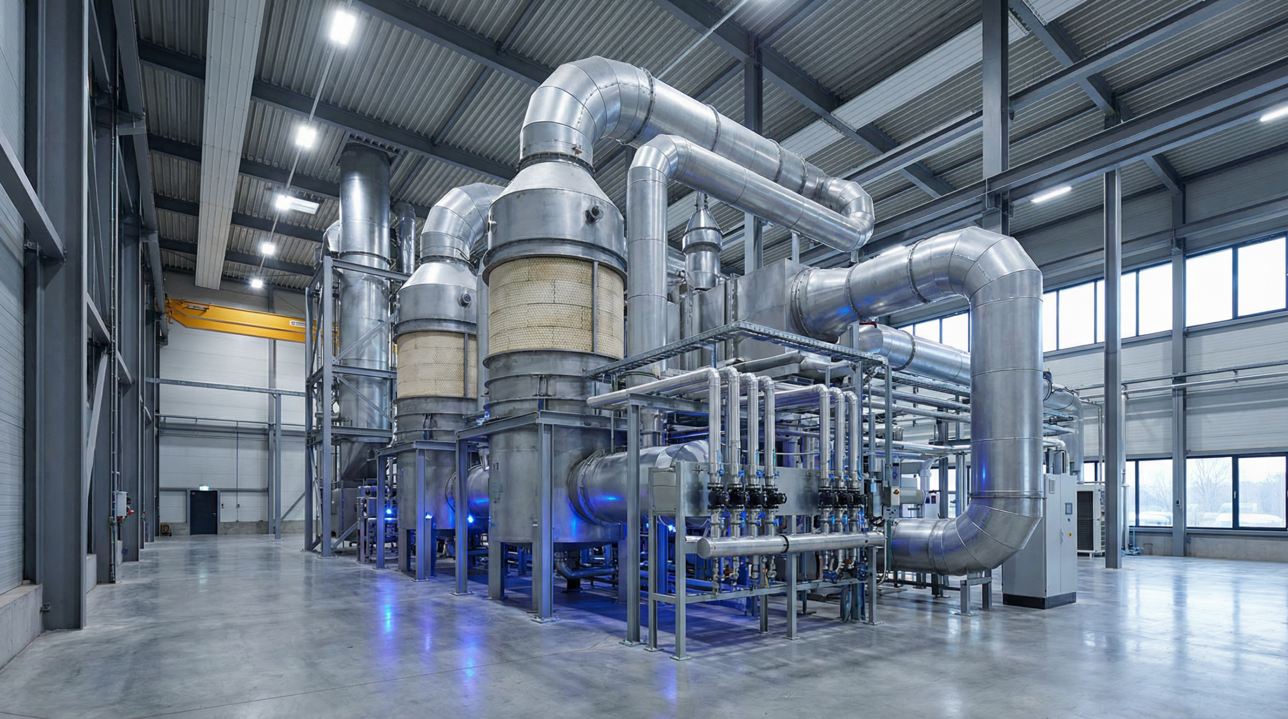 Custom RTO System installed in an industrial facility for VOC emission control