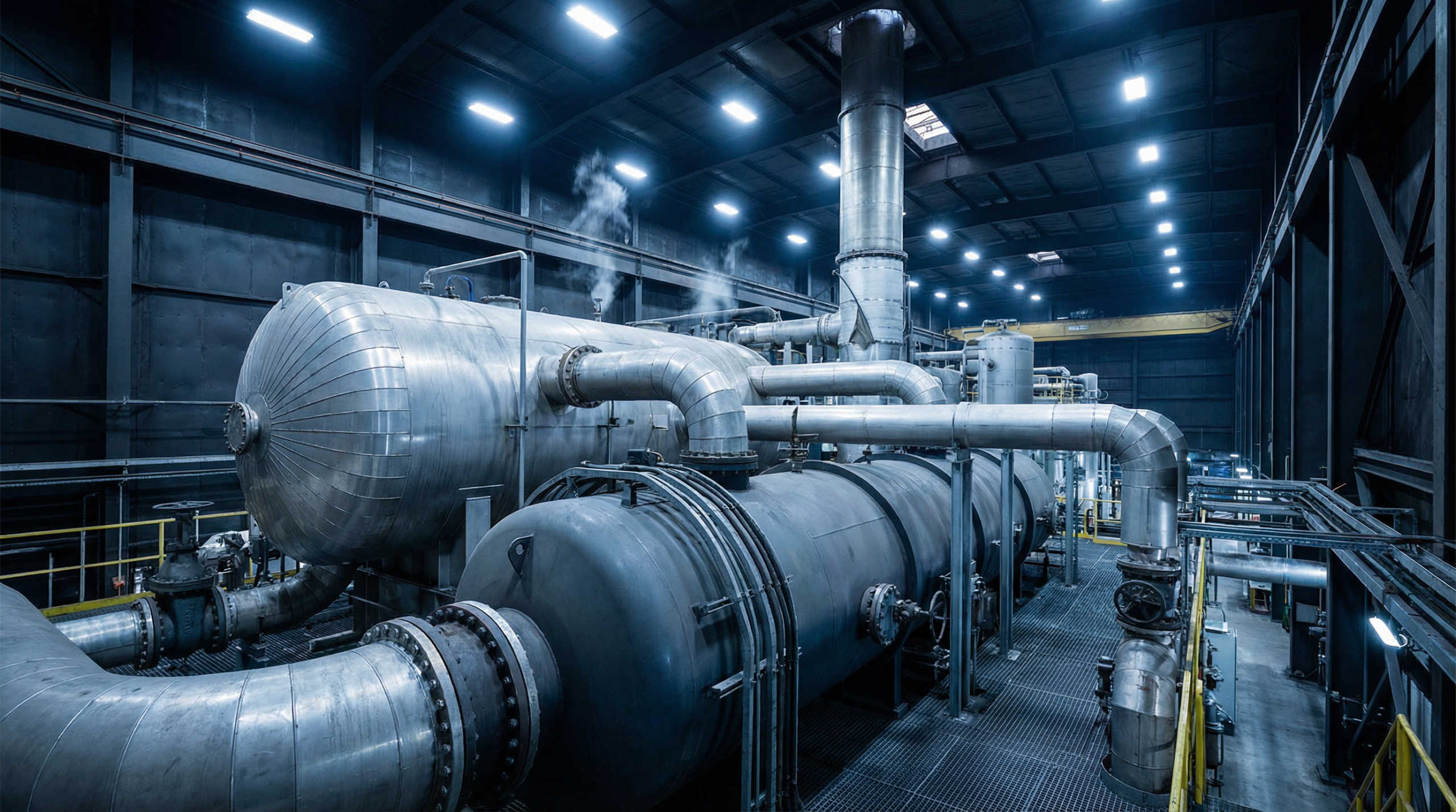 Catalytic RTO RCO system installed in industrial facility