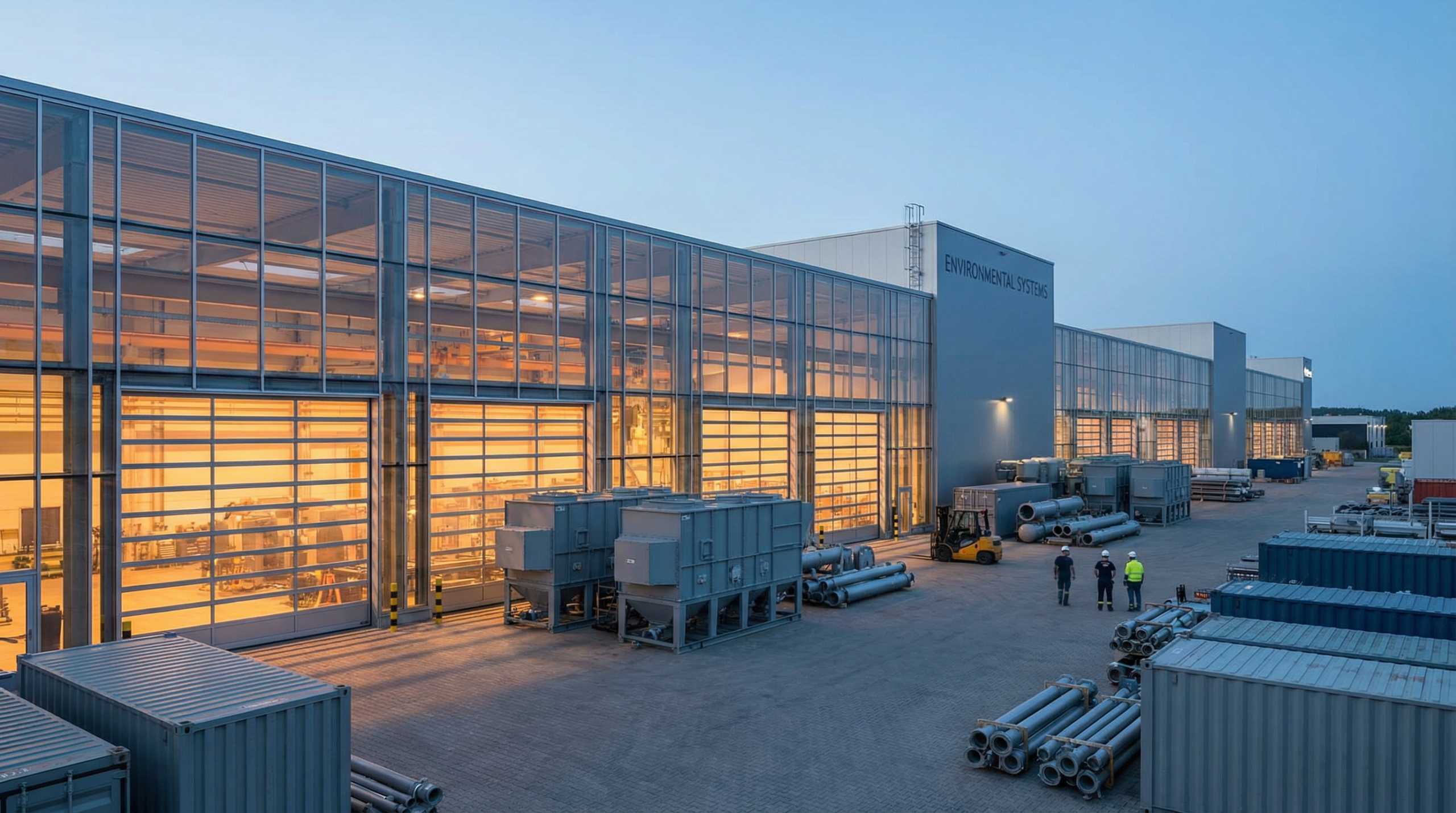 VOC abatement system manufacturing facility exterior