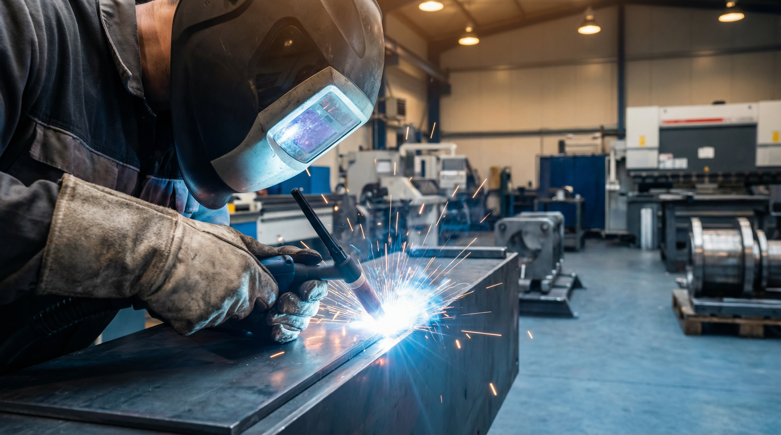 Industrial welding process for thermal oxidizer pressure vessel fabrication